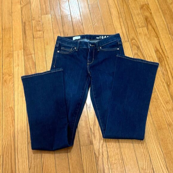 Gap Perfect Boot mid rise dark wash jeans size 25R - Picture 4 of 10